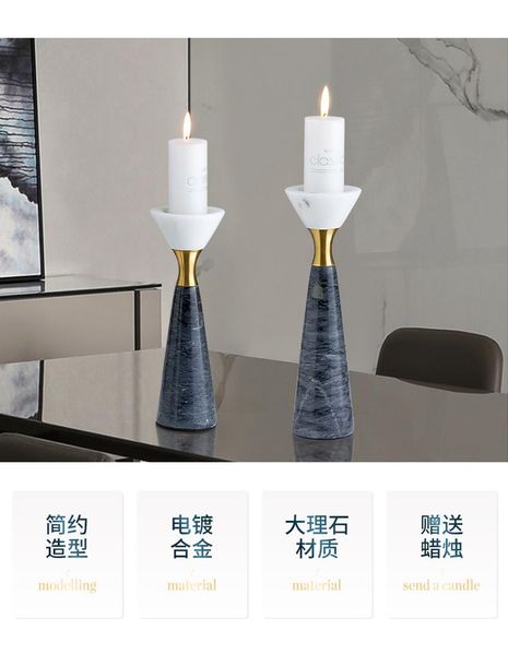 

candle holders selling nordic black hourglass design abstract candlestick antique gold luxury marble