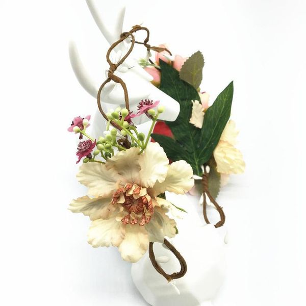 

rose bridesmaid hair flower headbands women wedding hair accessories bridal flower crowns headpieces flower girls qylief