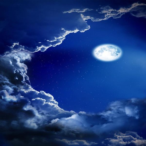 

wallpapers ceiling mural custom 3d po wallpaper romantic night sky and bright moon