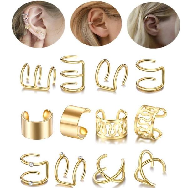 

earrings & necklace delysia king 12pcs/set fashion ear clip, Silver