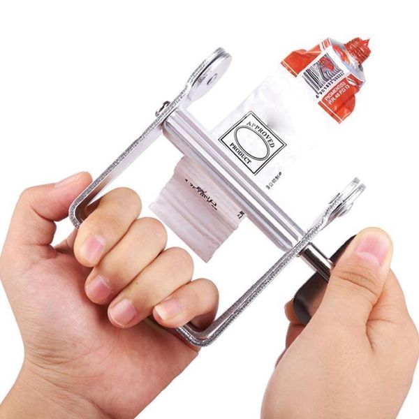 

sliver aluminum manual tube squeezer toothpaste dispenser squeezing hair coloring cream squeezer tube wringer