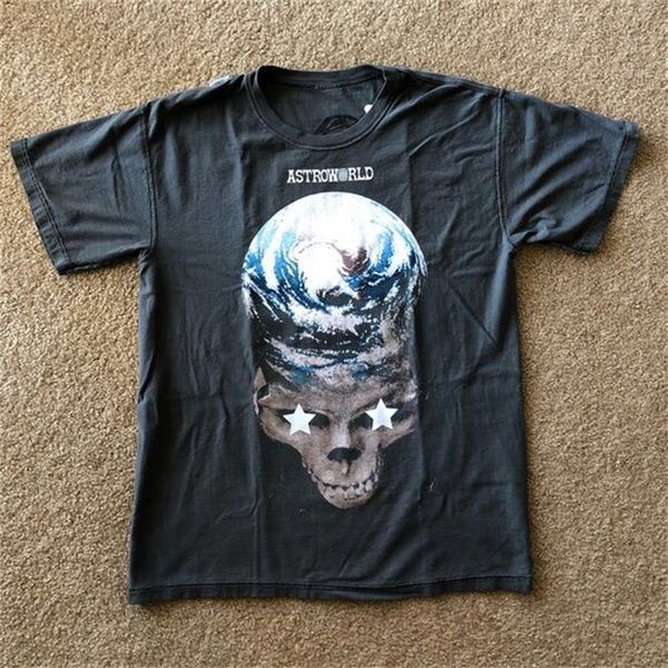 

2021 new ss summer style travis scott astroworld sgod t shirt tees men women hiphop cotton t-shirts reversible 2r6r, White
