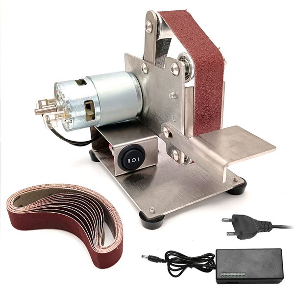 

multifunctional grinder mini electric belt sander diy polishing grinding machine cutter edges sharpener home diy tool sets