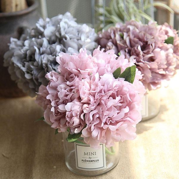 

decorative flowers & wreaths fake plants bouquet 1 silk peony flower deskdiy accessories wedding party home decoration artificial roses