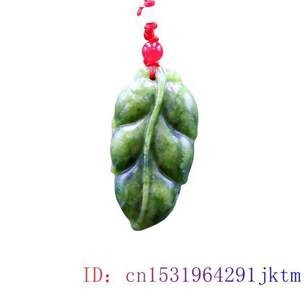 

jade leaf pendant gemstone accessories natural charm necklace women fashion gifts jewelry chinese carved amulet, Slivery;golden