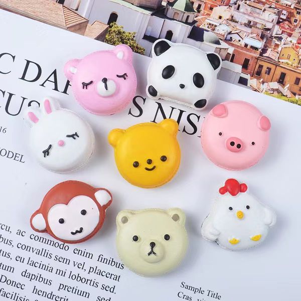 

20pcs lovely animal pig rabbit panda monkey resin components crafts hair bow flatback cabochons scrapbooking diy accessories embellishment, Blue;slivery