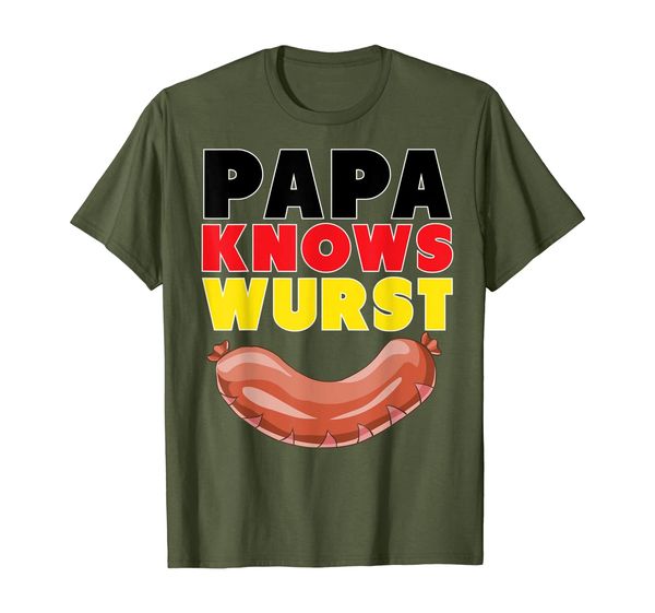 

papa wurst funny german sausage oktoberfest gift t-shirt, White;black