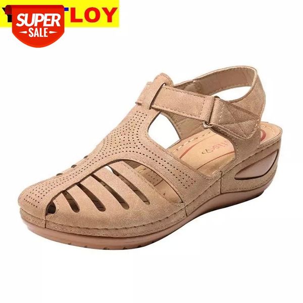

women sandals 2020 new summer shoes woman soft bottom wedges shoes for women platform sandals 35-43 #zd7q, Black