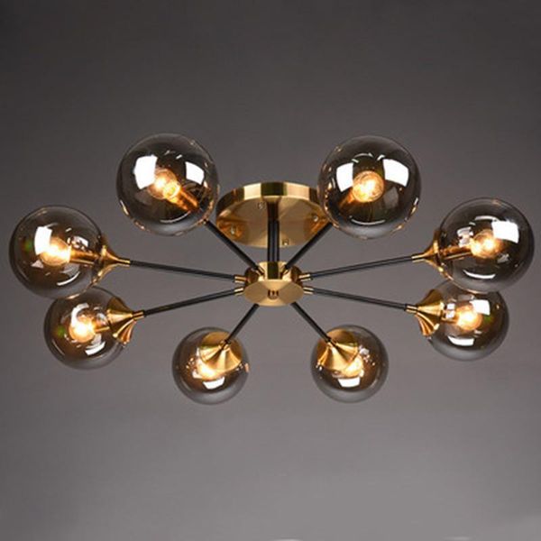 

ceiling lights postmodern luxury led chandelier nordic creative glass ball living room luminaires bedroom restaurant home hanging lamp
