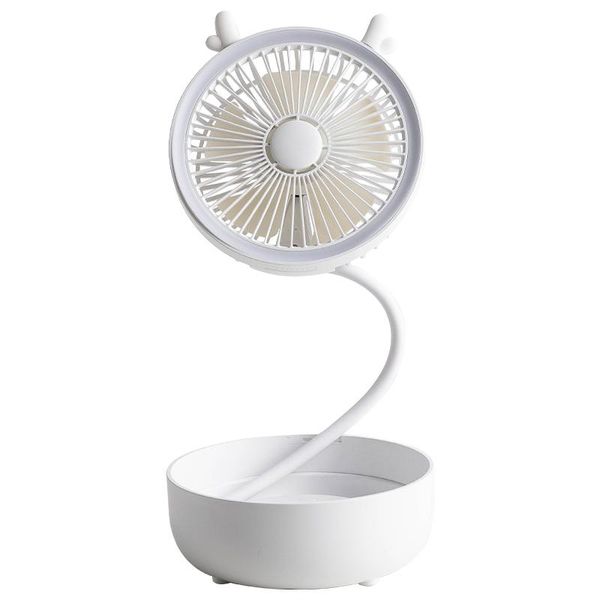 

electric fans portable usb fan flexible with led light mini handy small desk deskcooling