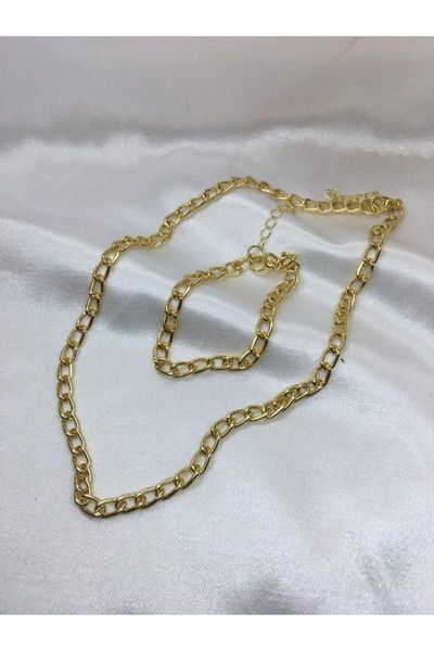 

Earrings & Necklace Women's Fashion Jewelry Chain Sets, Silver