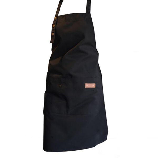 

men women apron waterproof with pockets kitchen restaurant chef cooking bid aprons
