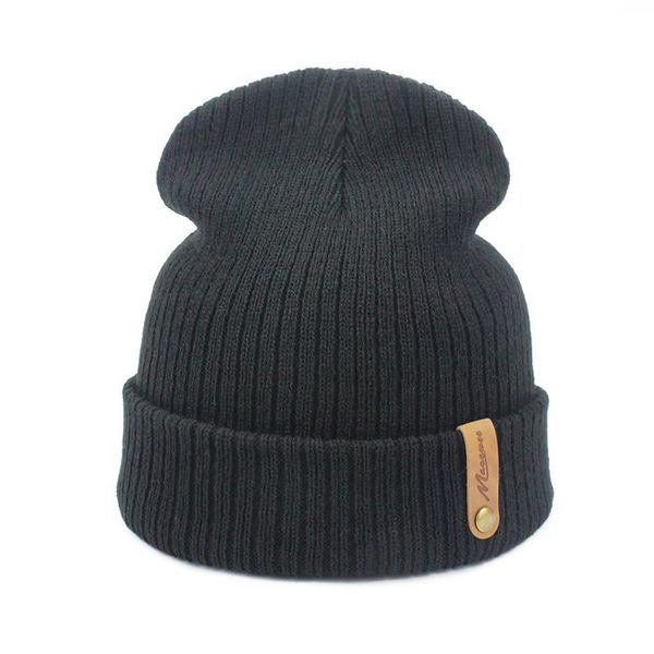 

caps & hats fashion women men winter hat knitted skuilles beanies for balaclava cap brand wholesale, Yellow