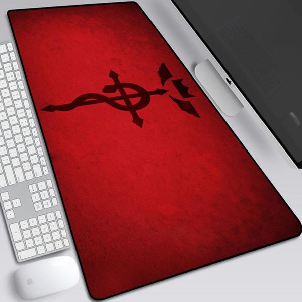 

mouse pads & wrist rests fullmetal alchemist large pad mat anime print computer gamer locking edge mousepad keyboard mice 30x80cm