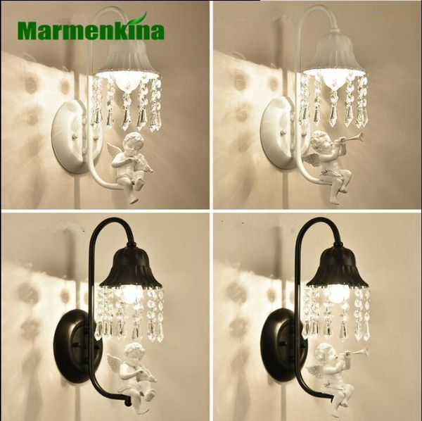 

wall lamp crystal living room bedside mirror front aisle lights bedroom iron art lamp.