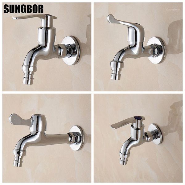 

polished chrome wall mounted garden bibcock tap bathroom washing machine water /mop pool sink faucet lx-33561