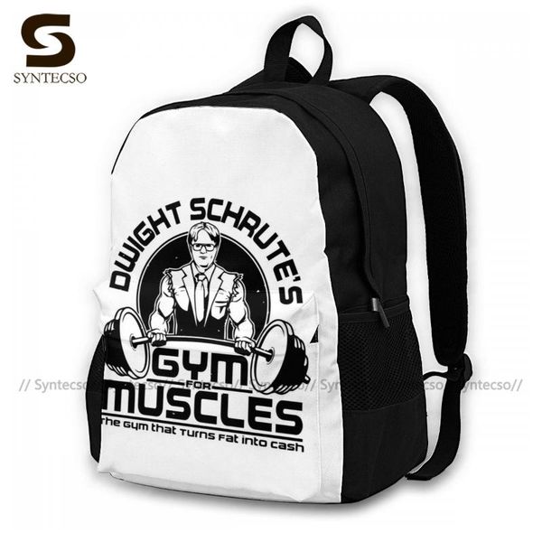 

backpack dwight schrute backpacks cute polyester outdoor runner durable bags