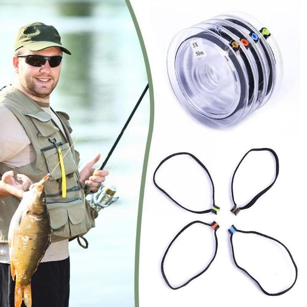 

braid line 4 pieces tippet spool tenders with elasticity rings for fishing leader accessories v6d7