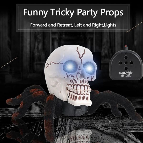 

lighting rc spider simulative tarantula spider animal robot toy with eye flash cute magic jokes toy walking glowing boy game toy