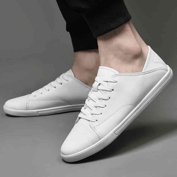 

dress shoes fashion white casual sneakers men comfortable all match daily light off breathable sports running k8zy, Black