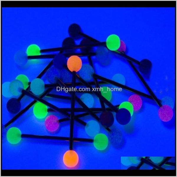 

acrylic tongue ring ear plug tunnels piercing jewelry earring pricing for women glow in dark industrial bar barbell yh4i0 x1yrq, Silver