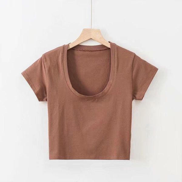 

women's t-shirt summer solid women t-shirts short empire slim female pulls tees, White