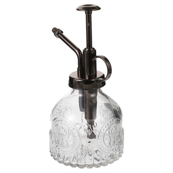 

watering equipments transparent glass spray bottle vintage spritzer water can