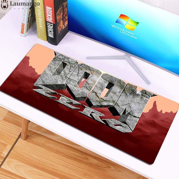 

mouse pads & wrist rests gaming mats for mice computer doom gamer mousepad large game rubber no-slip mat anime big mause pad pc laptop