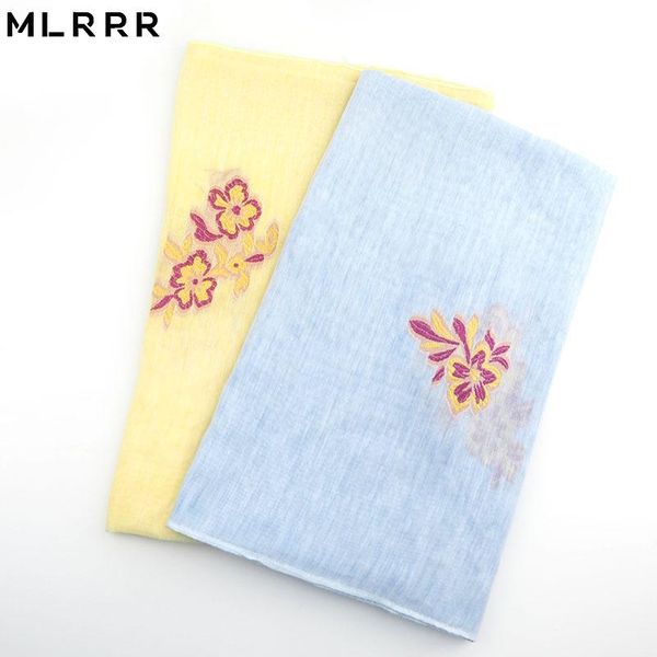 

scarves mlrrr fashion exquisite fabric embroidered pattern long scarf women's (yellow, blue), Blue;gray