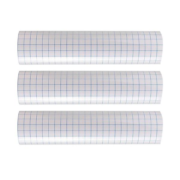

window stickers 3pcs blue grid transfer tape self-adhesive clear for