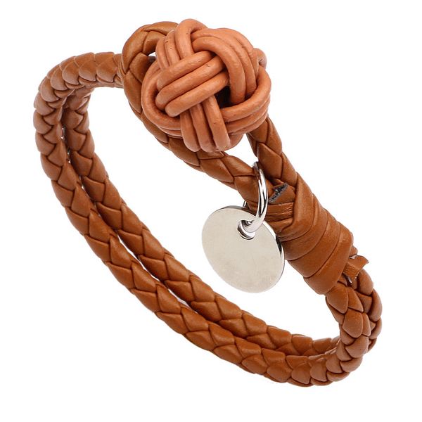 

version korean woven leather jewelry couple fashion diy bracelet, Golden;silver