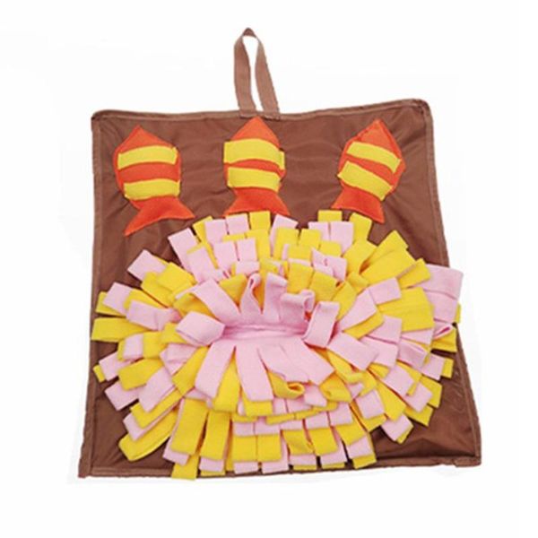 

2021 pet dog smell training toys pet sniffing pad washable training blanket feeding mat piecing dog foraging skills toys