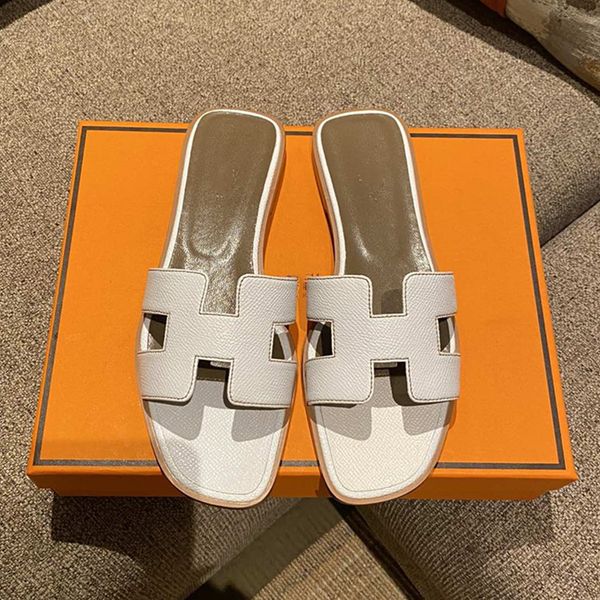 

slippers sandals h slippers women's summer fashion wear leather h sandals 2021 new net red versatile flat bottomed beach slippers zly, Black