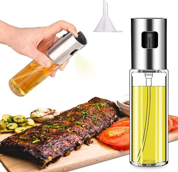 

olive oil sprayer for cooking, oil spray bottle versatile glass for cooking, grilling, bbq,salad,kitchen baking,roasting,frying ld62611