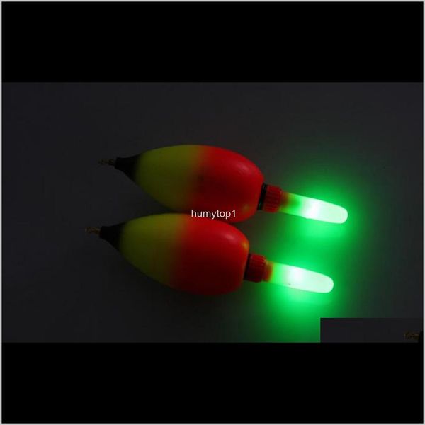 

2pcs fishing lure float floater bobbers led 9uike ma12y