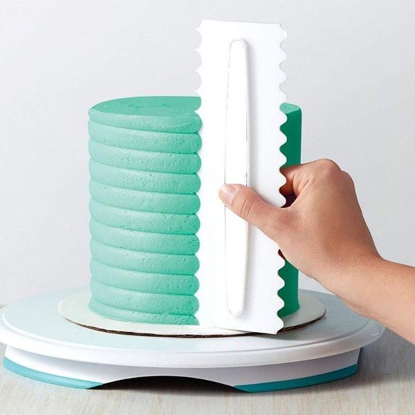 

baking & pastry tools 1 pc cake scraper decorating comb icing smoother 6 design textures durable tool