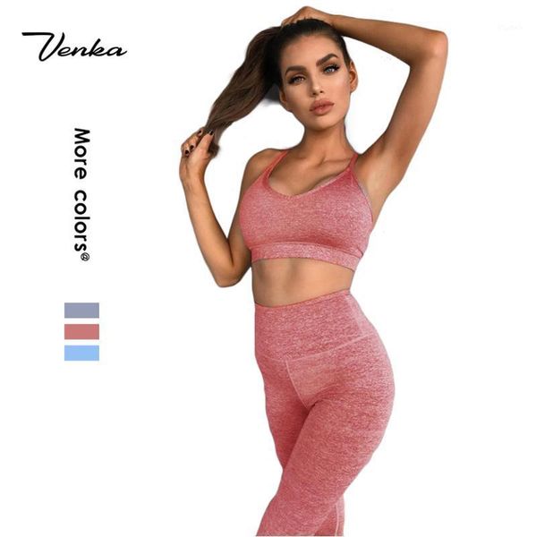 

yoga outfits women sports fitness wear two piece set shockproof thin strap legging bra set1, White;red