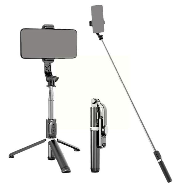 

selfie monopods 3 in 1 mini stick tripod 360Â° adjustment monopod universal stand aluminum phone folding r8u6