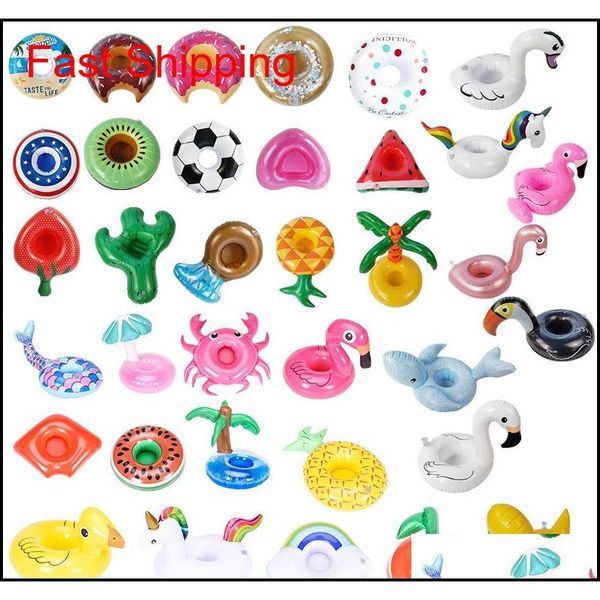 

inflatable flamingo drinks cup holder pool floats bar coasters floatation devices children pool toy even qylhbe homes2007