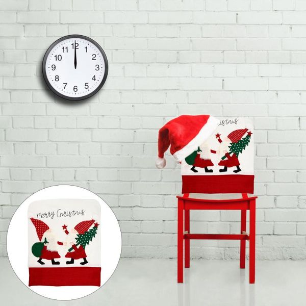 

chair covers 1pc christmas cover creative embroidered cartoon slipcover