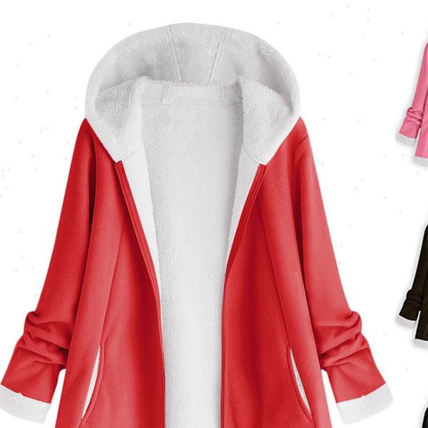 

womens winter jacket long sleeve women winter jacket pocket zipper plush hoodie coat female oversized parka chaqueta mujer 30h, Black;brown