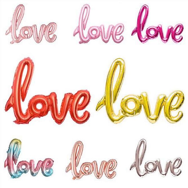 

party decoration 1pc 43''large foil balloon siamese letters love toy balloons birthday kids year christmas wedding valentine