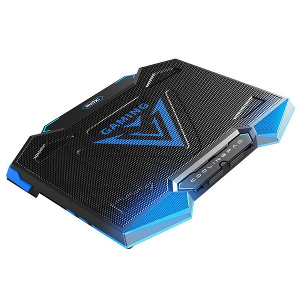 

lapcooling pads nuoxi cooler 5 led fans aluminium notebook pad silent dual usb speed control base for 15.6 17 lap