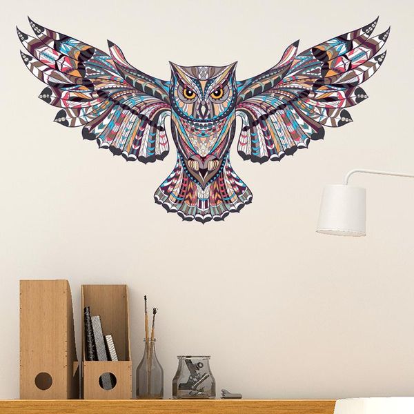 

wall stickers color animal pattern diy puzzle eagle children's room living bedroom study decoration