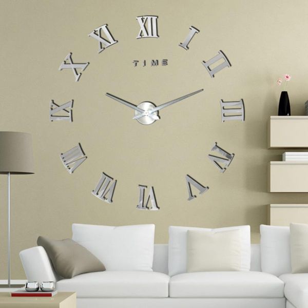 

wall clocks special offer 3d big acrylic mirror clock diy quartz watch still life modern home decoration living room stickers