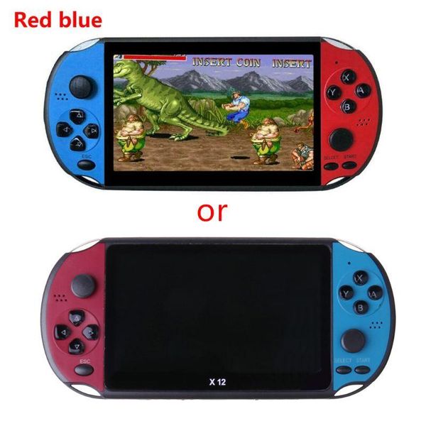 

x12 5.1" colorful screen retro game console 128bit handheld game host machine u50d