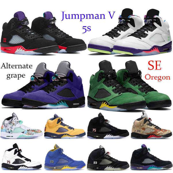

se oregon jumpman 5 5s mens basketball shoes alternate bel 3 alternate grape fire red silver black metallic mens running sneakes