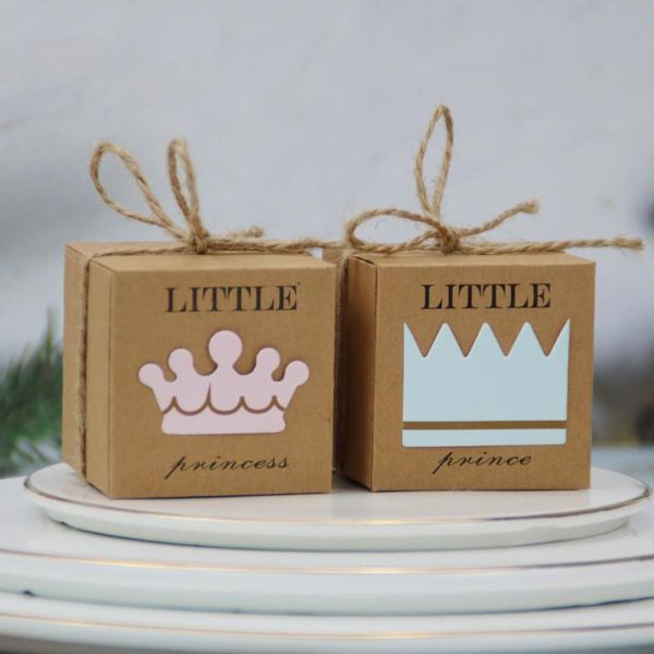 

gift wrap kraft paper little princess prince candy boxes boy girl baby birthday shower first 1st 2nd 3rd 4th gifts decoration supplies