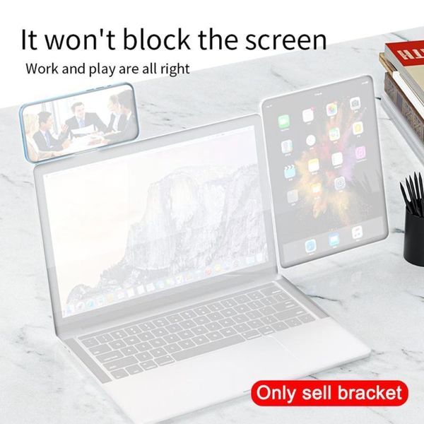 

cell phone mounts & holders dual screen extension bracket flexible angle mobile portable notebook computer side magnetic n1y1