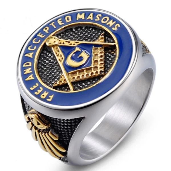 

ring jewelry fashion religious masonic rubber dripping oil men's, Silver